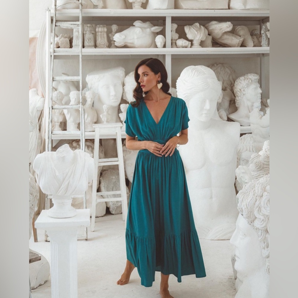 Pampelone Delos Dress, Teal